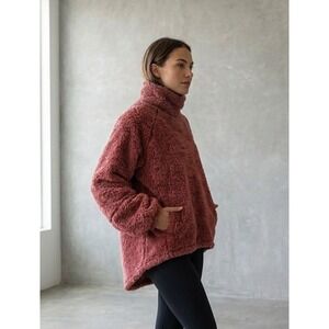 Lululemon Sherpa Fleece Cowl Neck Warm Revelations Pullover‎ Savanna XS/S